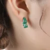 Animal bite earrings three-dimensional earrings weird fun dinosaur earrings female original design simple personality compact earrings - Image 3