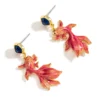 Juicy Grape earrings 2023 new tide original design enamel koi earrings cute earrings earrings