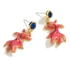 Juicy Grape earrings 2023 new tide original design enamel koi earrings cute earrings earrings - Image 3