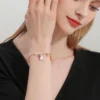 Juicy Grape Cute Bunny Carrot Bracelet Women Zodiac Rabbit Enamel Animal Hand Jewelry Birthday Gift - Image 2